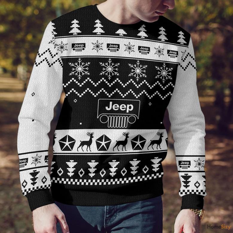 Hobby Jeep For Unisex Ugly Christmas Sweater