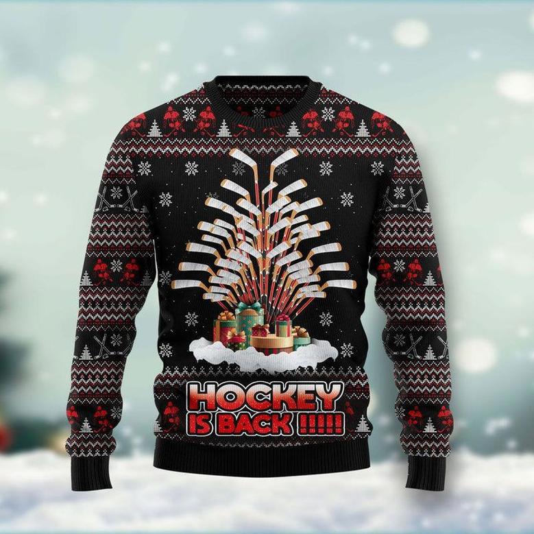 Hockey Is Back Ugly Christmas Sweater For Men & Women