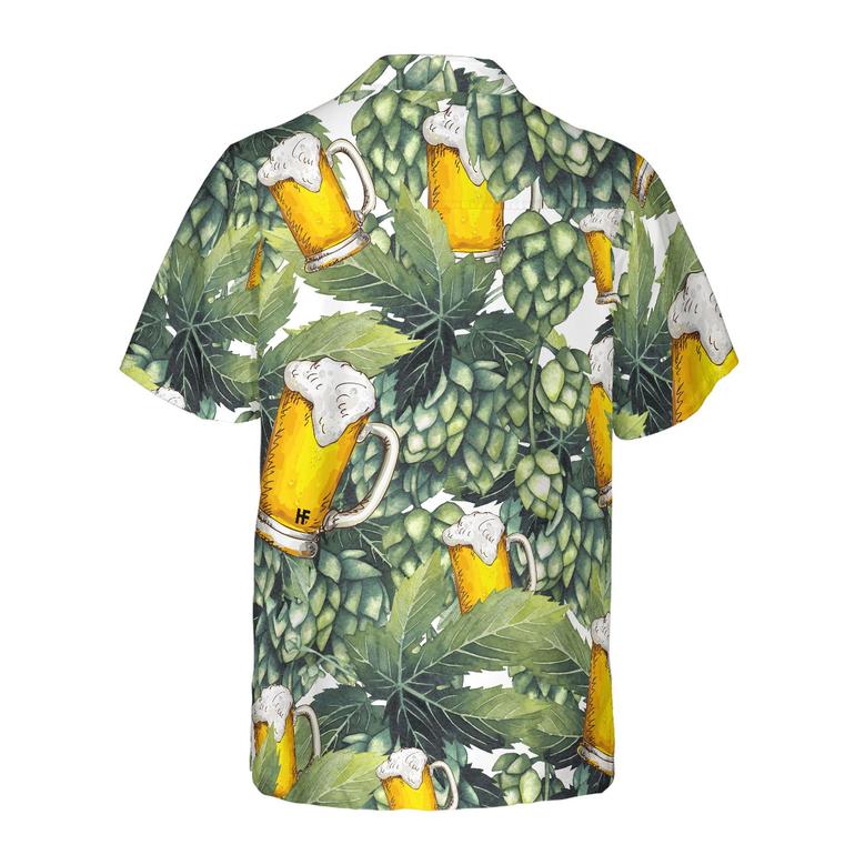 Hops And Craft Beer Hawaiian Shirt, Colorful Summer Aloha Shirt For Men Women, Perfect Gift For Friend, Family, Husband, Wife