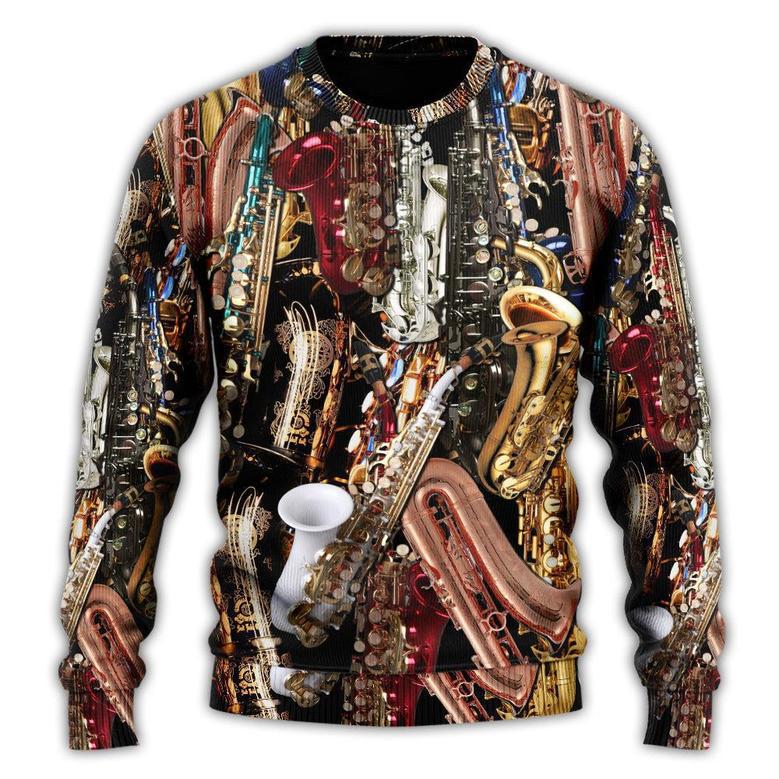 I Don't Need Therapy I Just Need Saxophone Ugly Christmas Sweaters