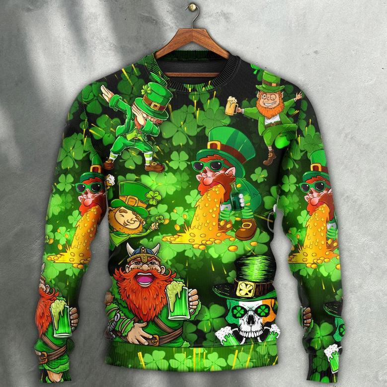 Irish Beer St Patrick's Day Viking Skull Leprechaun Gnome Ugly Sweaters