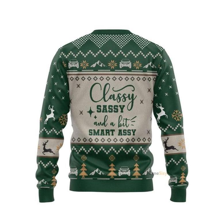 Jeep Girl Classy Sassy And A Bit Smart Assy Ugly Christmas Sweater