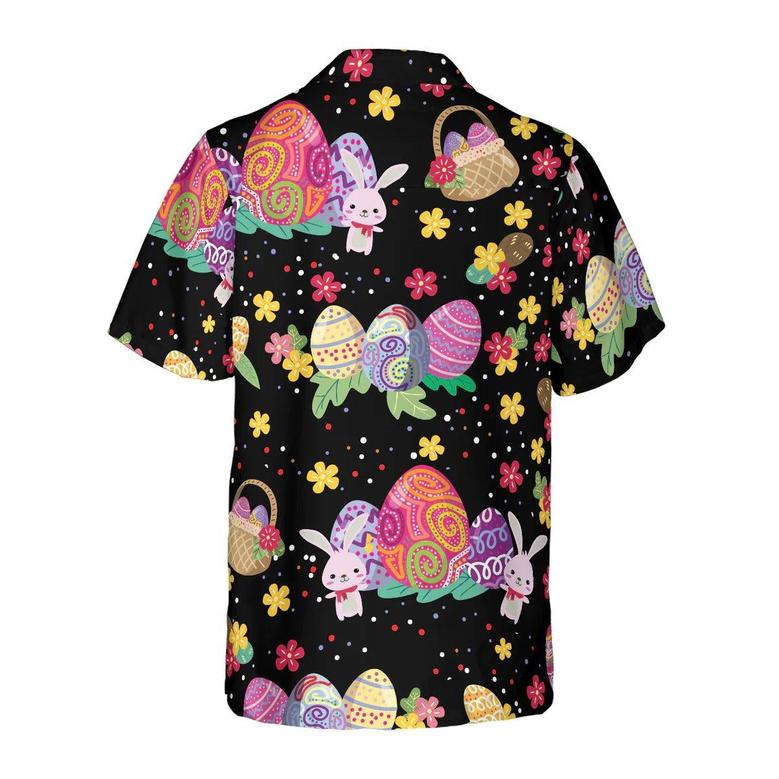 Jesus Hawaiian Shirt - Flower Bunny Easter Hawaiian Shirt, Easter eggs Hawaiian Shirt - Perfect Gift For Lover, Friend, Family