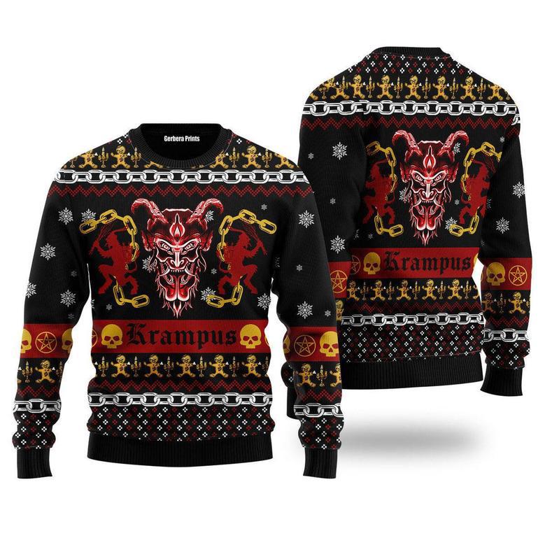 Krampus Horror Ugly Christmas Sweater For Men & Women