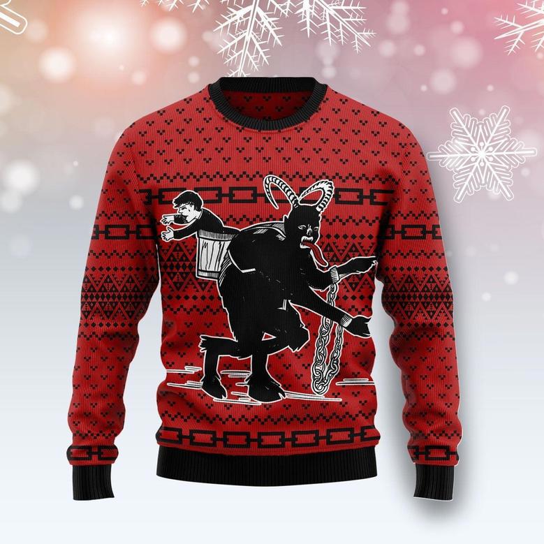 Krampus The Christmas Devil Christmas Red Funny Ugly Sweater