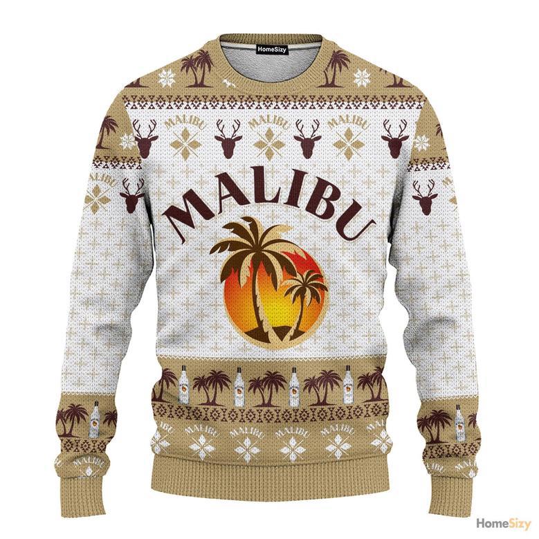 Malibu Ugly Christmas Sweater For Men And Women