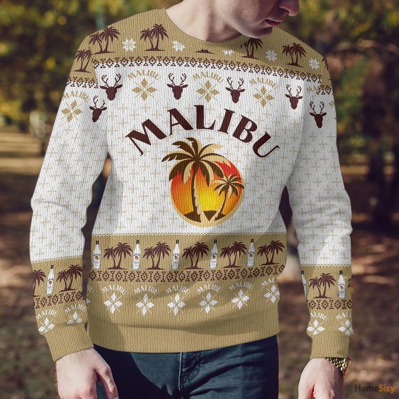 Malibu Ugly Christmas Sweater For Men And Women