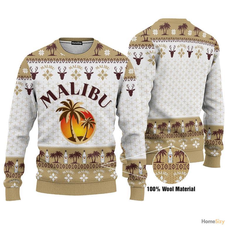 Malibu Ugly Christmas Sweater For Men And Women