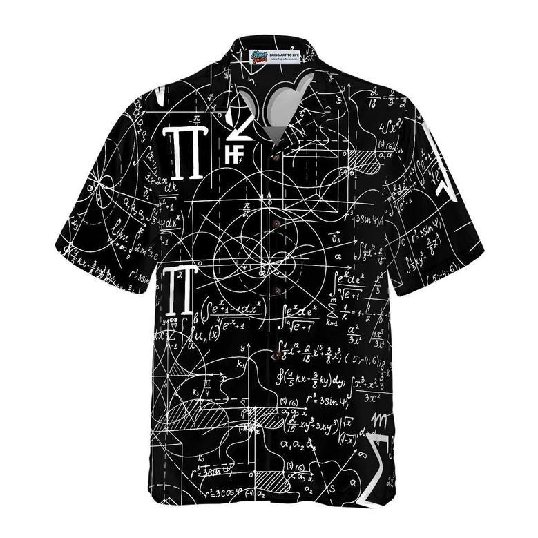 Math Lover Aloha Hawaiian Shirt, Pythagoras And Einstein Hawaiian Shirt, Math Hawaiian Shirt For Summer - Perfect Gift For Men, Women, Math Lover