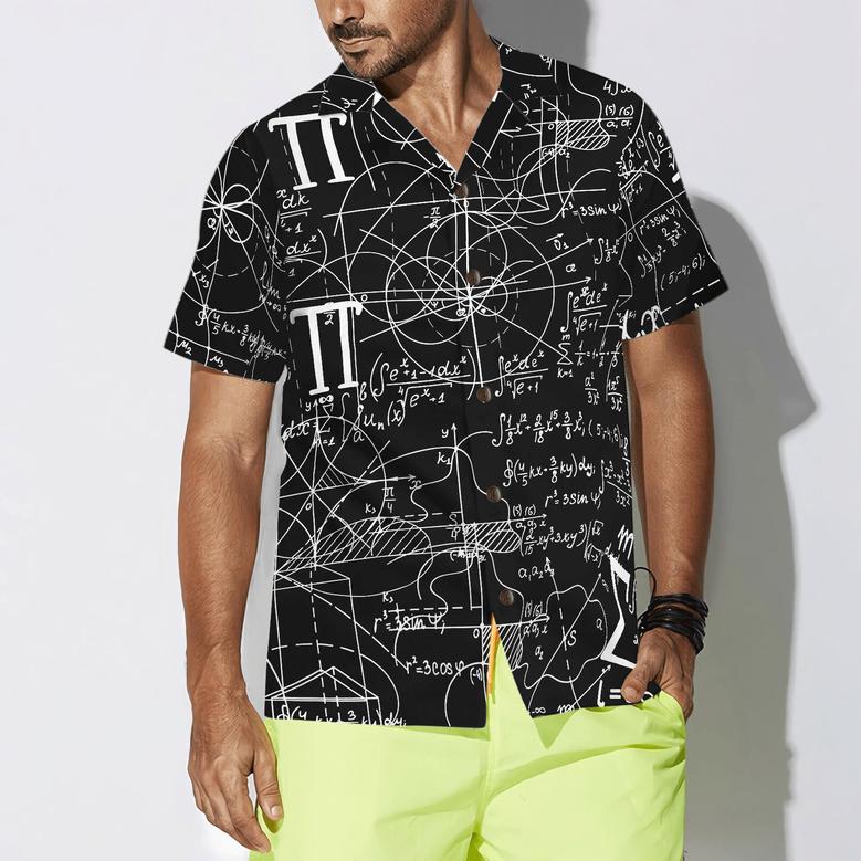 Math Lover Seamless Pattern Hawaiian Shirt, Colorful Summer Aloha Shirt For Men Women, Perfect Gift For Friend, Family, Team, Math Teacher
