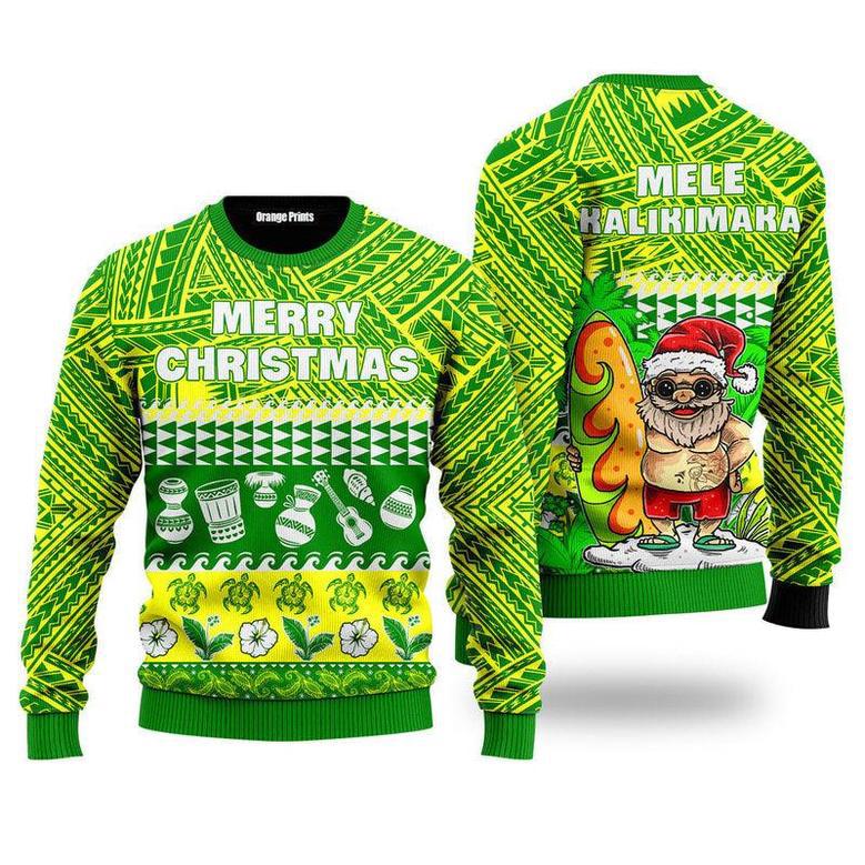 Mele Kalikimaka Green Ugly Christmas Sweater For Men & Women