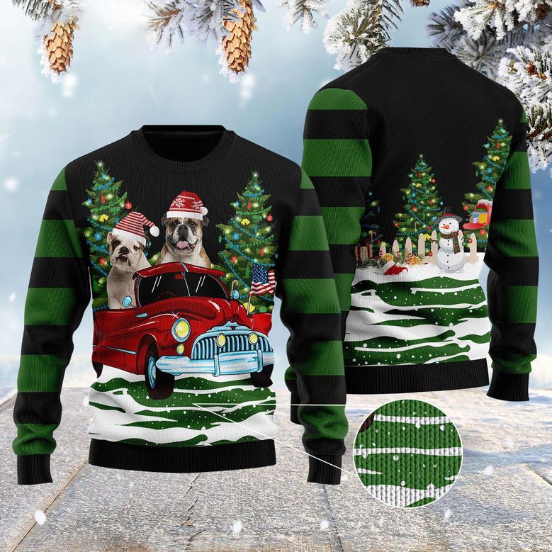 Merry Christmas Bulldog Ugly Sweater For Men And Women