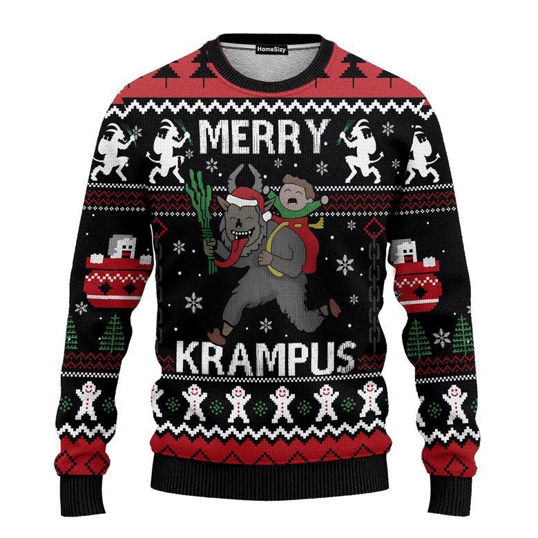 Merry Krampus Ugly Christmas Sweater For Men And Women