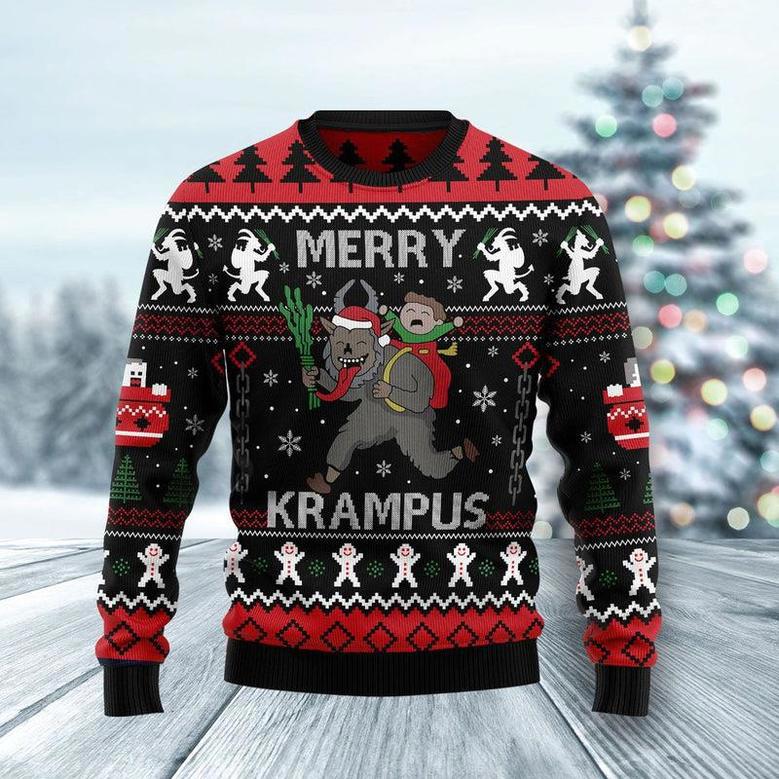 Merry Krampus Ugly Christmas Sweater For Men & Women