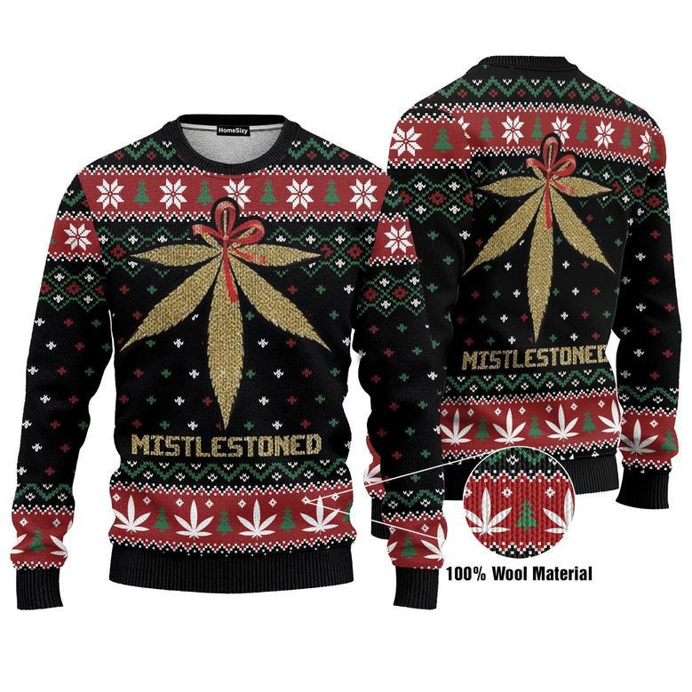 Merry Weed Mistlestoned For - Ugly Christmas Sweater