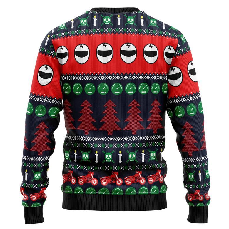 Motorbike Braaap Ugly Christmas Sweater For Men And Women