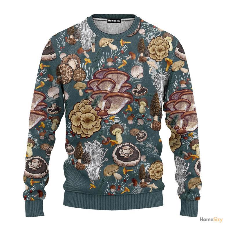 Mushrooms Ugly Christmas Sweater For Men And Women