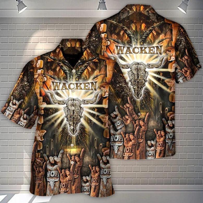 Music Hawaiian Shirt, Music Light, Music Event Wacken Open Air Aloha Shirt For Men And Women - Perfect Gift For Music Lovers