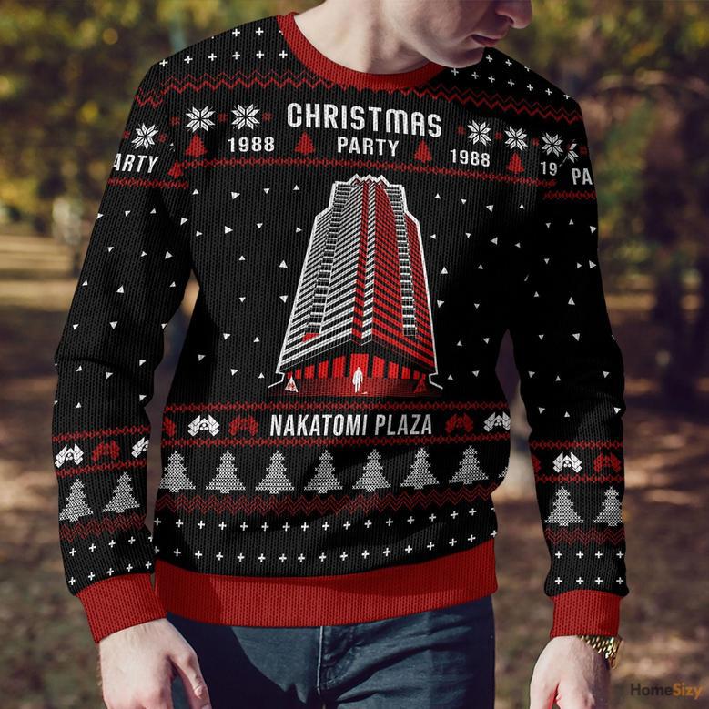 Nakatomi Plaza Ugly Christmas Sweater For Men And Women