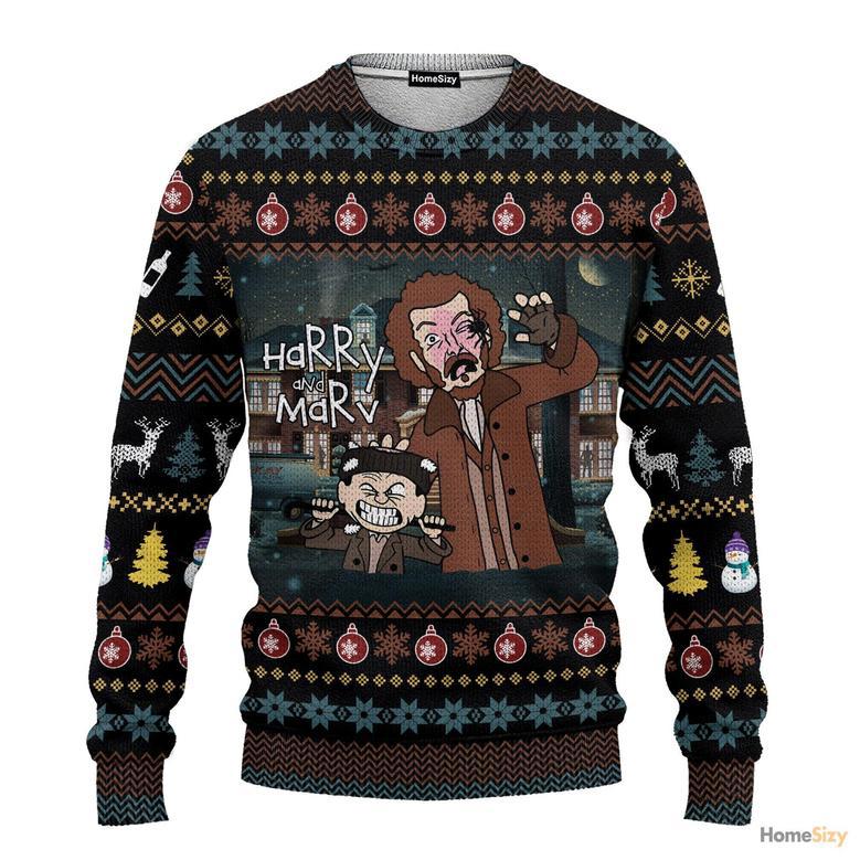 Orange Fox Xmas Pattern Ugly Christmas Sweater For Men And Women