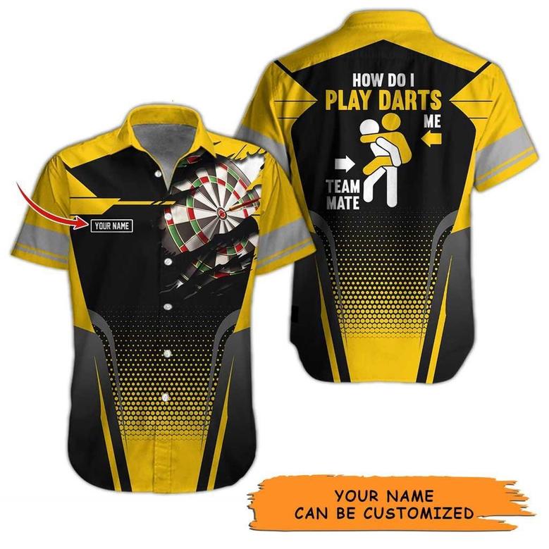 Personalized Name Darts Aloha Hawaiian Shirt - Darts Pattern, How Do I Play Darts Personalized Name Hawaiian Shirt For Men & Women, Darts Lover