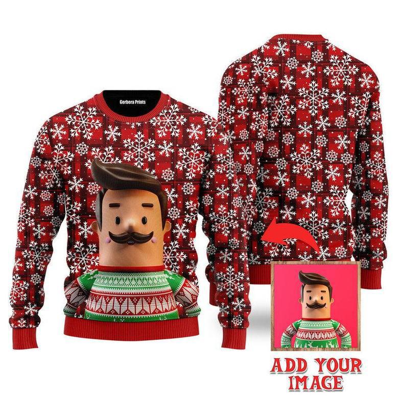 Photo Inserted Merry Christmas Sweaters For Men & Women