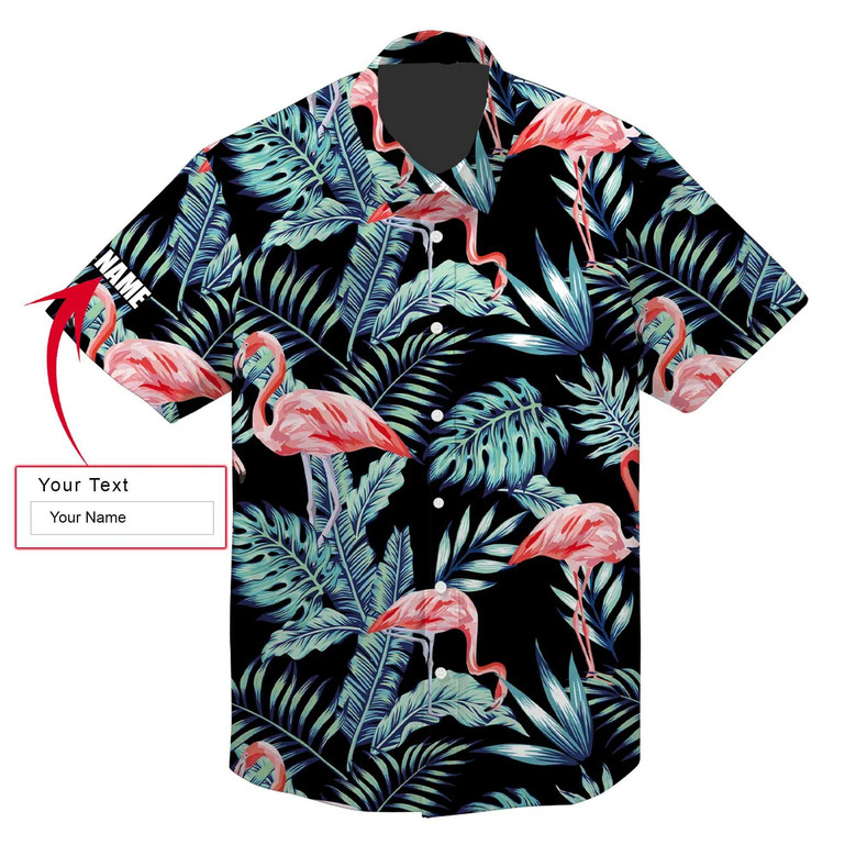 Upload Photo Flamngo Hawaan Shrt Flamngo Aloha Hawaan Shrt