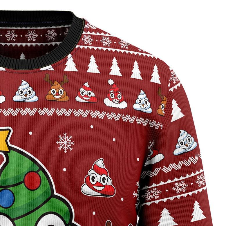 Poop Christmas Tree Emoji Funny Ugly Sweater