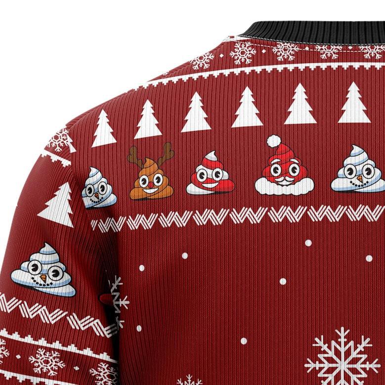 Poop Christmas Tree Emoji Funny Ugly Sweater