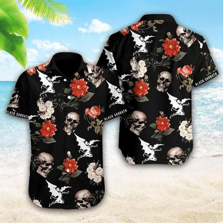 Sabbath Hawaiian Shirt - Black Sabbath Flowers Hawaiian Shirt Perfect Gift For Friend, Family