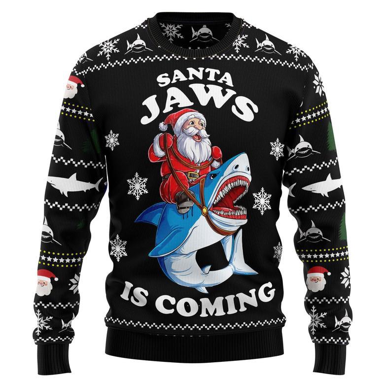 Santa Jaws Ugly Christmas Sweater