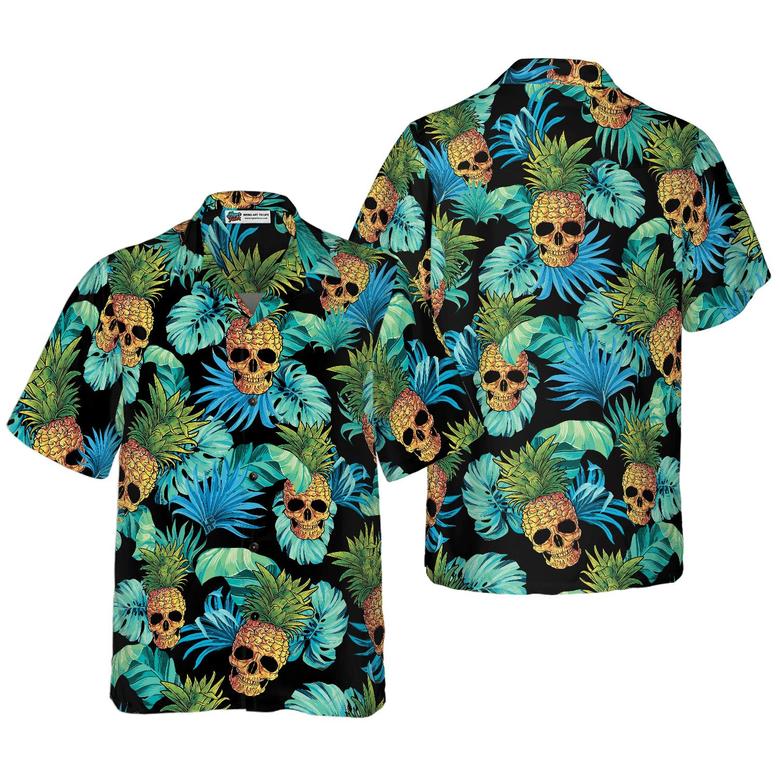 Pineapple Skulls Aloha Happy Summer Hawaiian Shirt For Men And Women -  Freedomdesign