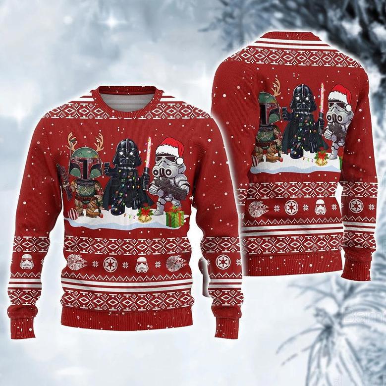 Star Wars Christmas Storm Trooper Darth Vader Mandalorian Ugly Sweaters