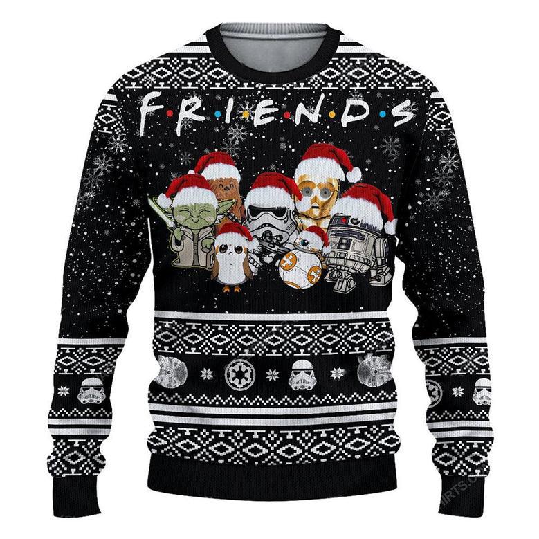 Star Wars Friends Baby Yoda Fan Multiple Styles Ugly Christmas Sweaters