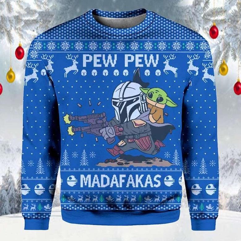 Star Wars Pew Madafakas Baby Yoda Ugly Christmas Sweaters