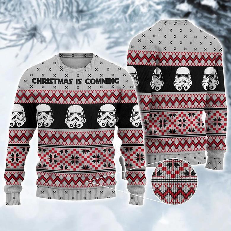 Star Wars Storm Trooper Christmas Is Comming Ugly Sweaters