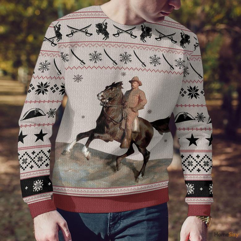 Theodore Roosevelt Cowboy Ugly Sweater - Best Gift For Christmas