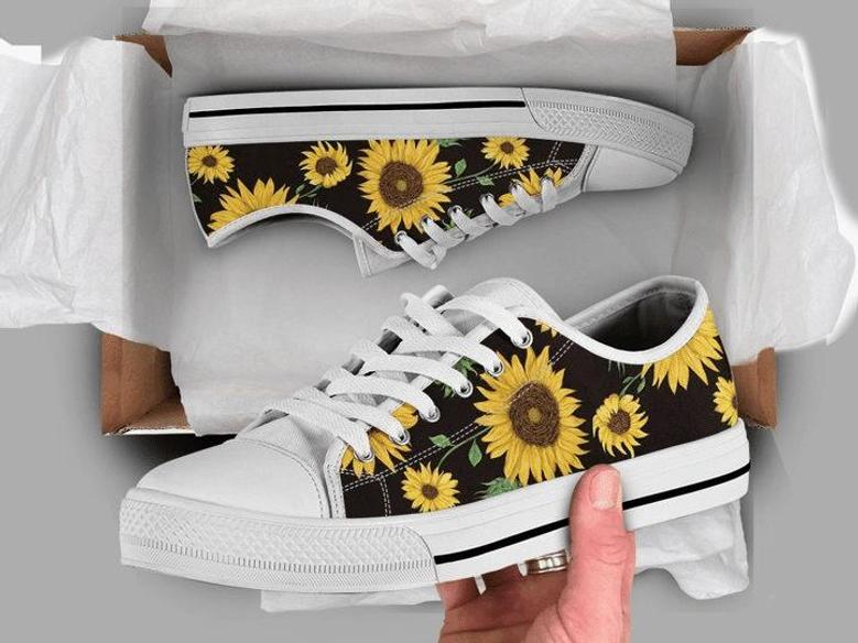 Best Sunflower Shoes Sunflower Cute Low Top Shoes Sneaker