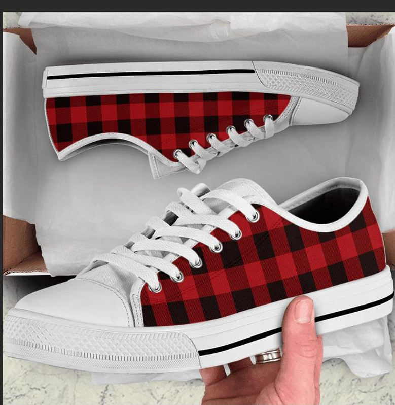 Buffalo plaid sneakers cheap