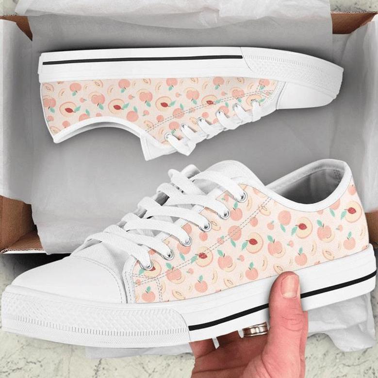 Peach Low Top Shoes