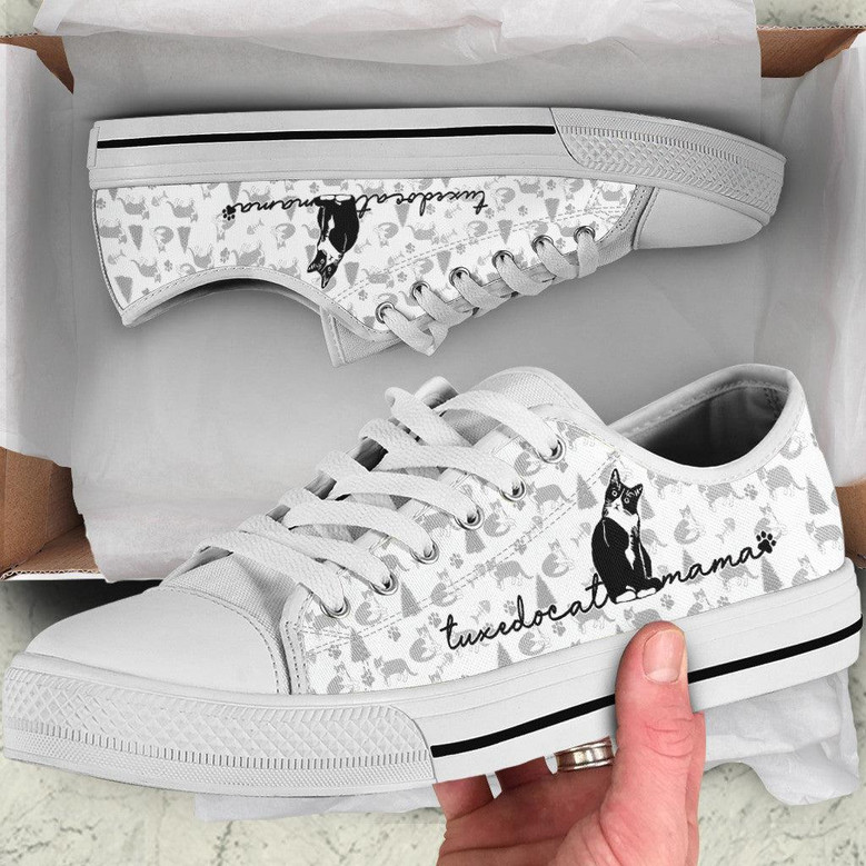 Tuxedo cat Low Top Shoes Sneaker Monsterry