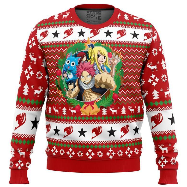 A Christmas Tail Fairy Tail Ugly Christmas Sweater, Ugly Christmas Sweater For Men Women