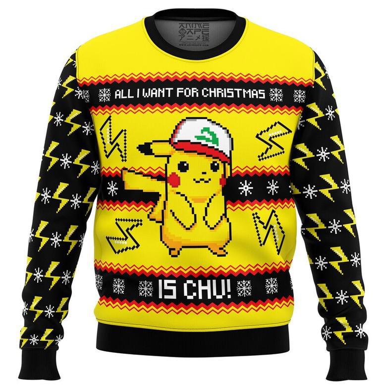 All I Want For Christmas Is CHU! Ugly Christmas Sweater, Ugly Christmas Sweater For Men Women