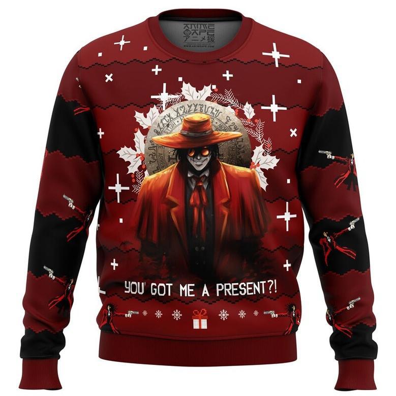 Alucard Hellsing Ugly Christmas Sweater, Ugly Christmas Sweater For Men Women, ShopKetharses Shop