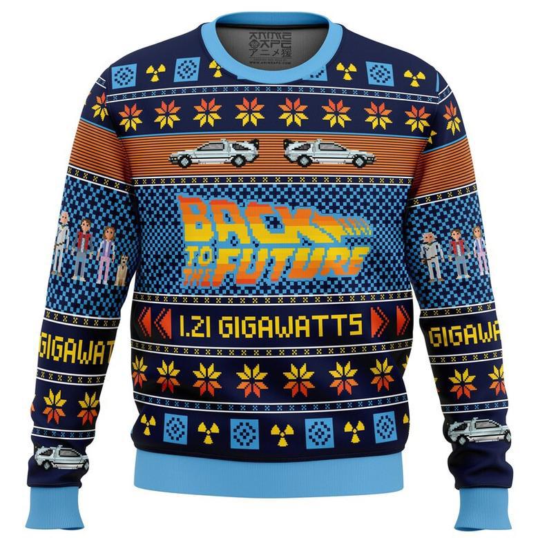 Back To The Future Ugly Christmas Sweater, Ugly Christmas Sweater For Men Women, ShopKetharses Shop