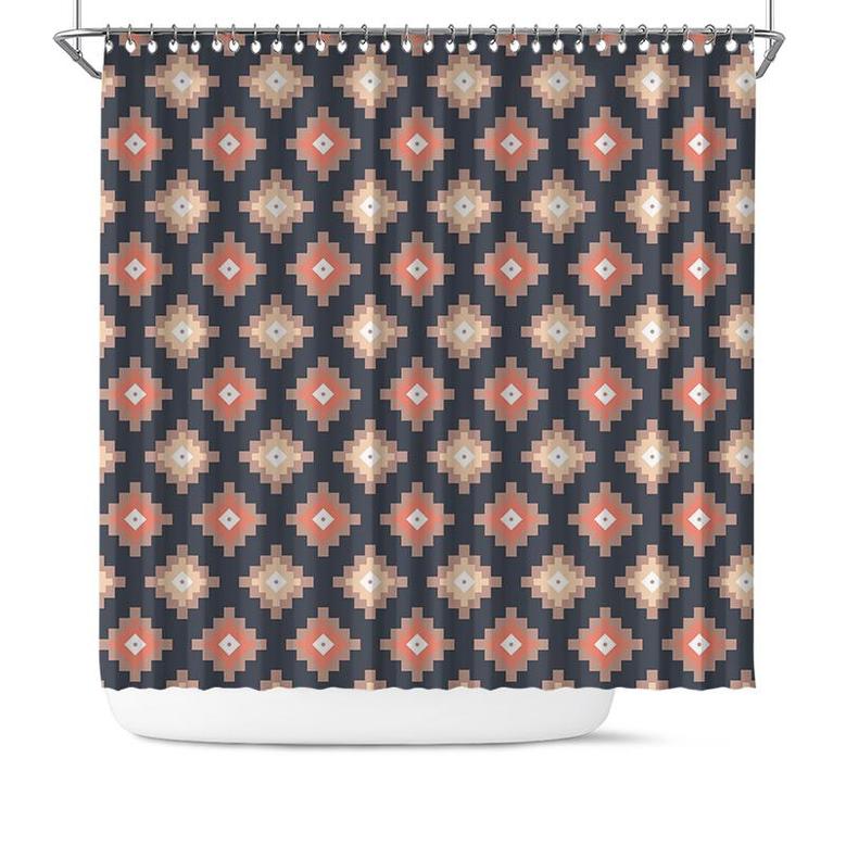 Boho Minimalist Pattern Modern Ethnic Design Shower Curtain