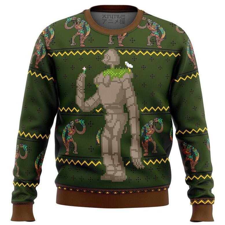 Castle In The Sky Laputan Robot Soldier Ugly Christmas Sweater, Ugly Christmas Sweater For Men Women