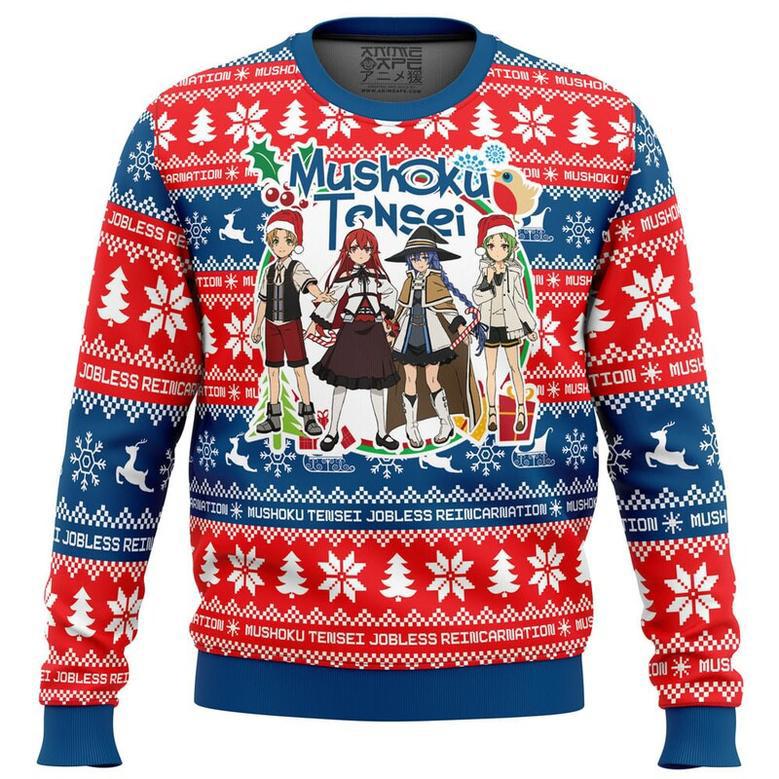 Christmas Joy Mushoku Tensei: Jobless Reincarnation Ugly Christmas Sweater, Ugly Christmas Sweater For Men Women