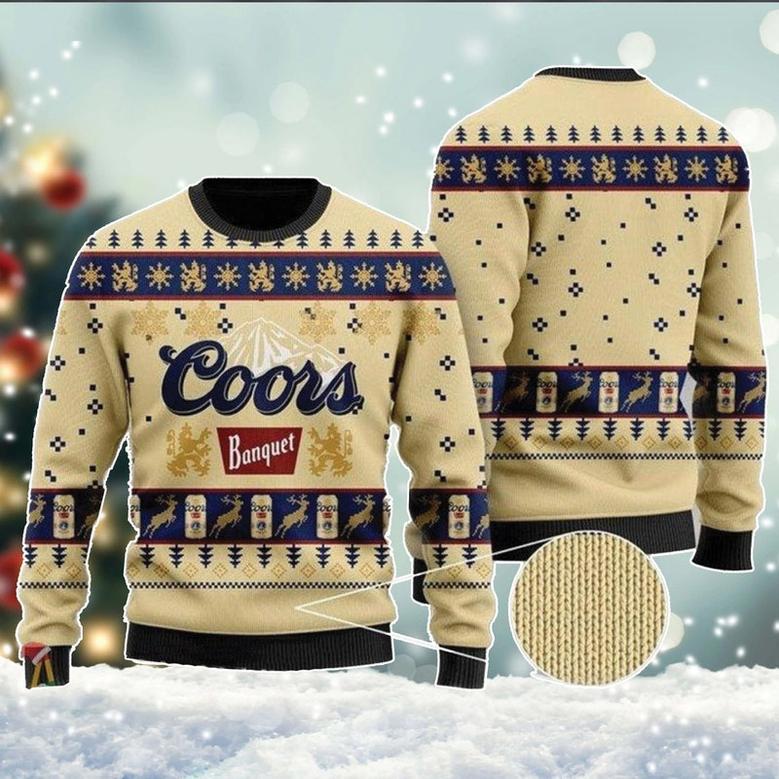 Co-ors Banquet Ugly Christmas Sweater, Beer Winter Xmas Sweatshirts, Beer Logo All Over Printed Sweater