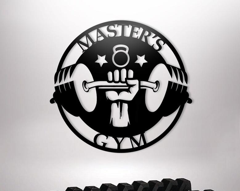 Custom Metal Gym Sign, Personalized Fitness Wall Sign, Established Sign, Gym Wall Decor